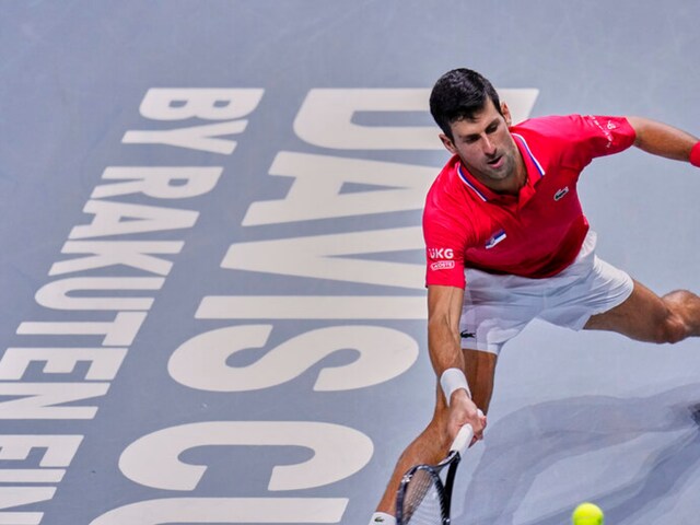 Serbia's Novak Djokovic at the Davis Cup (AP)