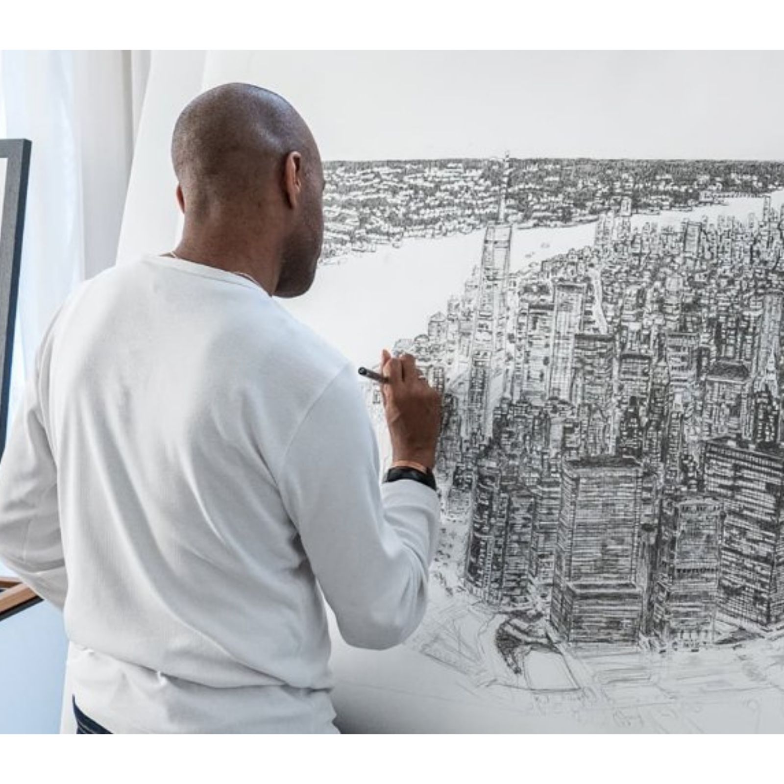 New York Skyline Drawing Autistic