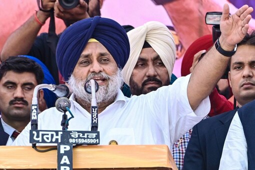 The face of the party and president, Sukhbir Singh Badal, who contested from stronghold Jalalabad and traditional seat of the Badals, lost against AAP’s Jagdeep Kamboj. (PTI/File)