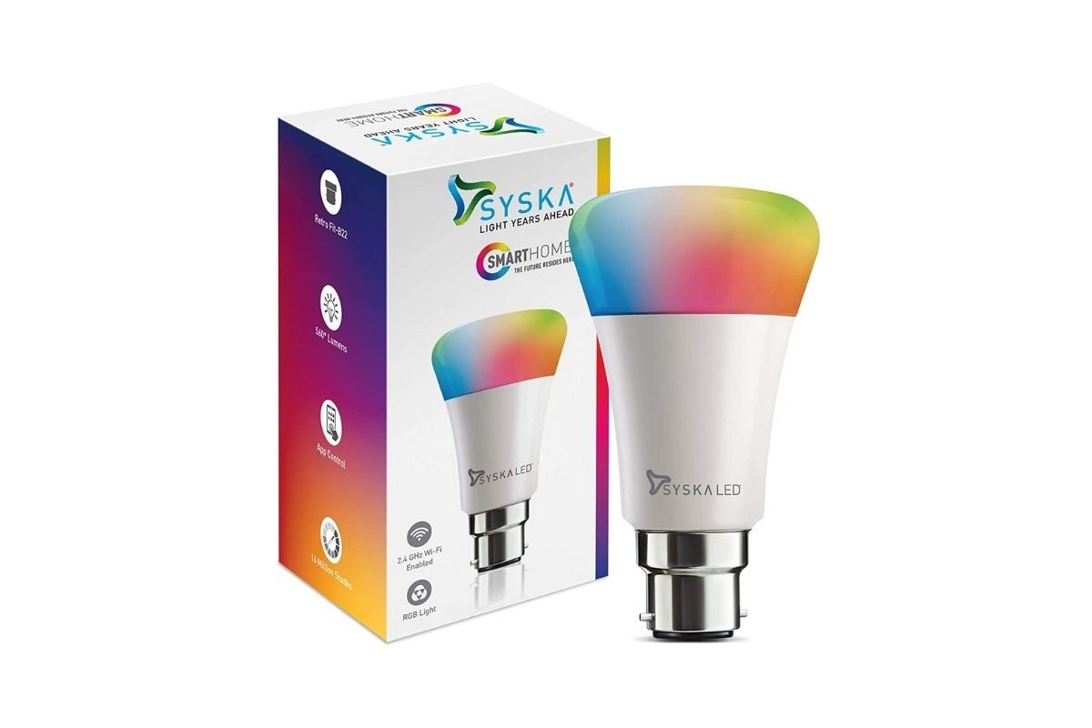 Syska wifi enabled 7w store smart bulb