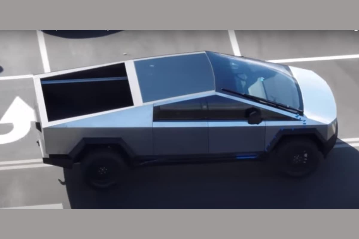 Tesla Cybertruck With Updated Design Spotted On Fremont Factory Test ...