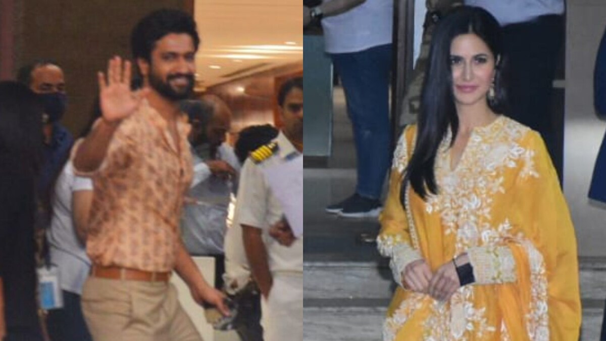 Katrina Kaif Glows in Sharara While Vicky Kaushal Greets Paps As They Head to Jaipur for Wedding