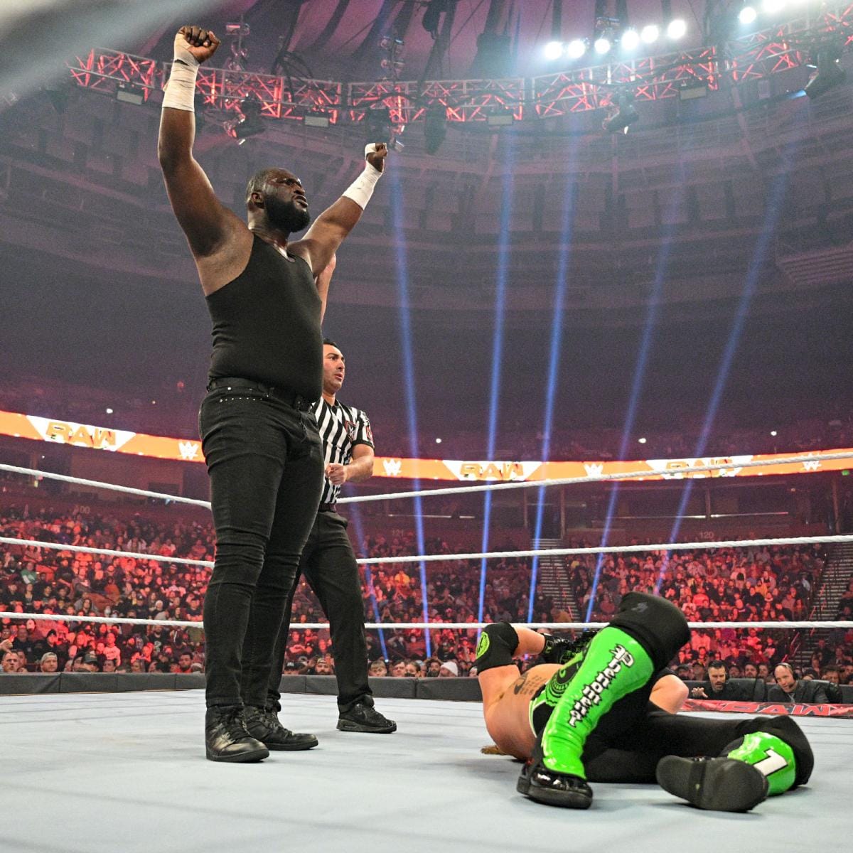WWE RAW Results Bobby Lashley Wins Fatal 4Way Clash, Omos Beats AJ