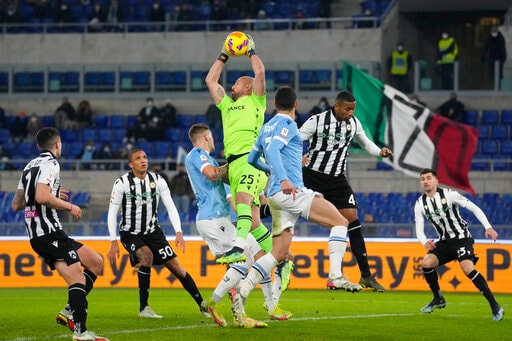 Lazio Beats Udinese 1-0 To Set Up Quarterfinal Against Milan Lazio Beats Udinese 1-0 To Set Up Quarterfinal Against Milan