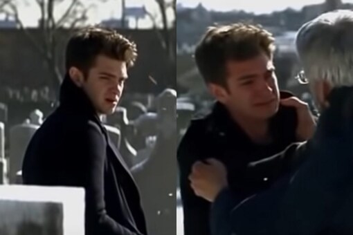Andrew Garfield in a deleted The Amazing Spider-Man 2 scene. 