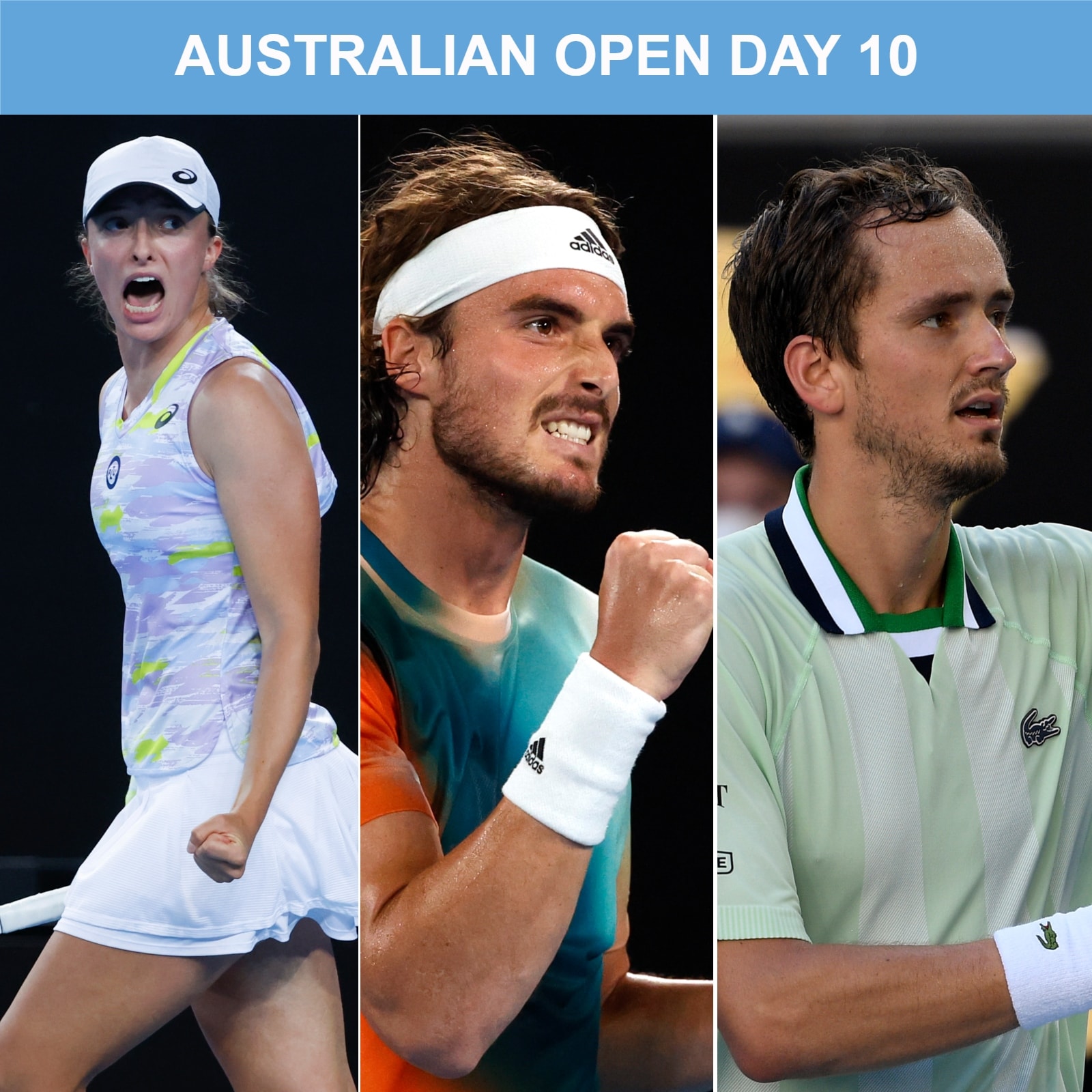 Australian Open 2022, Day 10, Tennis Highlights Medvedev Wins Marathon Battle Against Auger-Aliassime; Swiatek, Tsitsipas, Collins in Semis