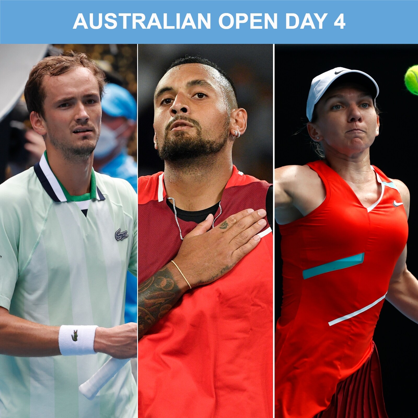 Australian Open 2022, Day 4, Tennis Highlights Medvedev Beats Kyrgios, Andy Murray, Emma Raducanu, Garbine Muguruza Out