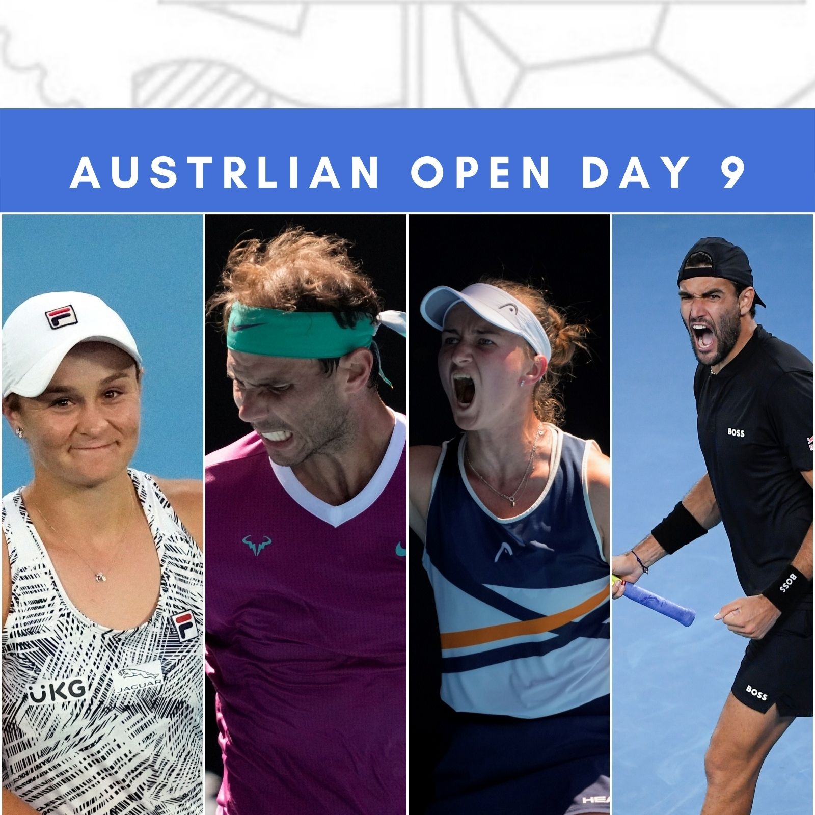 Australian Open 2022, Day 9, Tennis Highlights Rafael Nadal, Ash Barty Enter Semis; Krejcikova, Sania Mirza Knocked Out