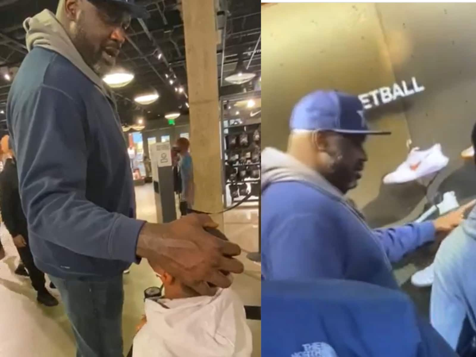 Shaq an ủi cậu bé hờn dỗi trong siêu thị, mua giày và áo khoác cho cậu bé - News18