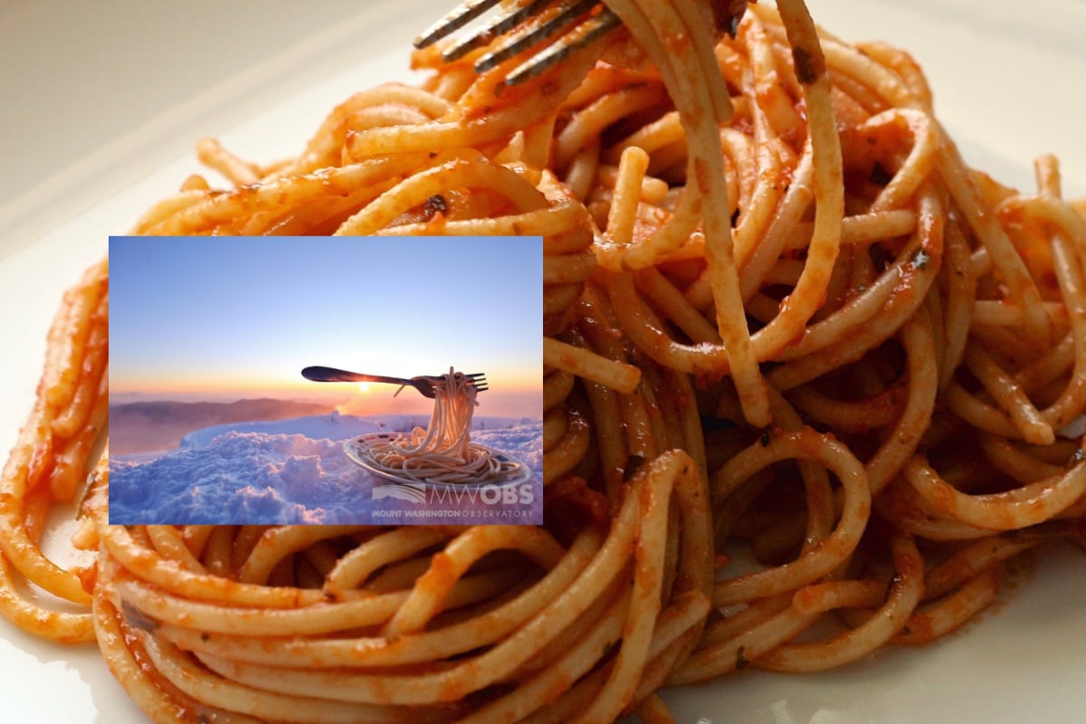 Spaghetti Frozen Mid-air at -34 Degrees Celsius Spotted From US Observatory