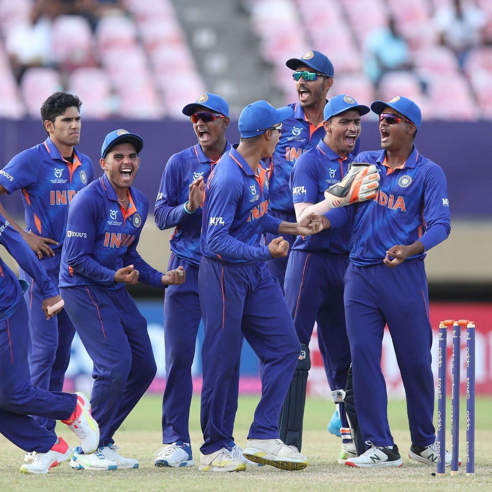 India vs Bangladesh Highlights, ICC U19 Cricket World Cup 2022 IND-U19 Beat BAN-U19 by Five Wickets, Will Face Australia in Semi-finals