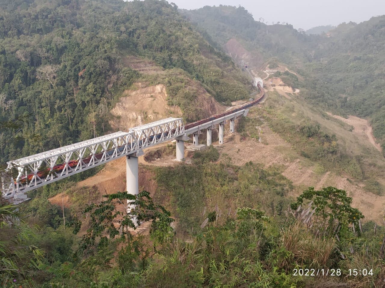 manipur Kaimai Road railway station.