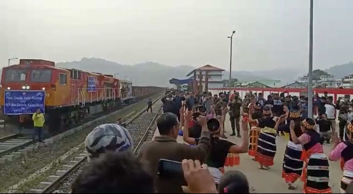 Indian Railways Operates First Goods Train Upto Manipur’s Kaimai Road