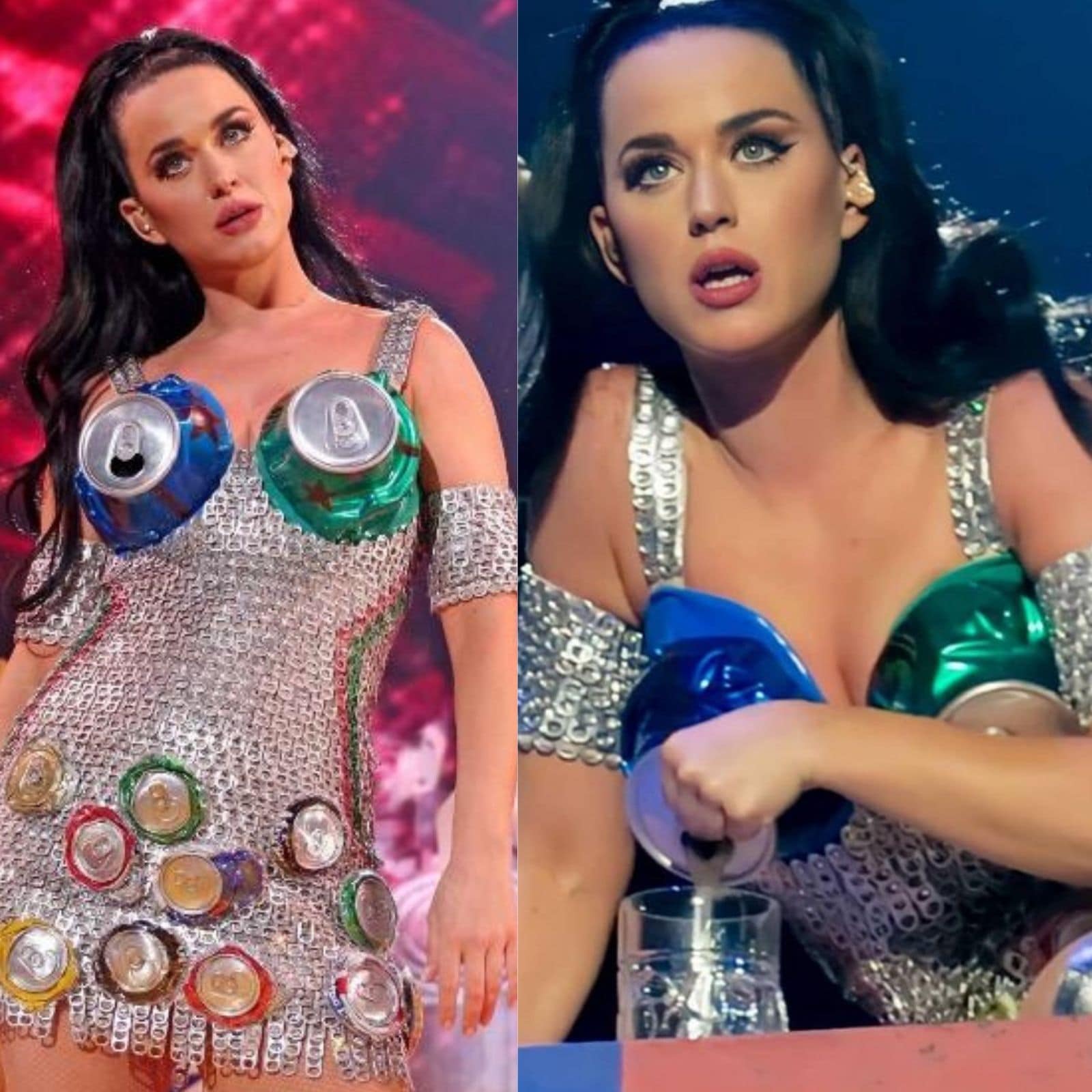 Katy Perry Dons Beer Can Bra During Las Vegas Concert, Pours a