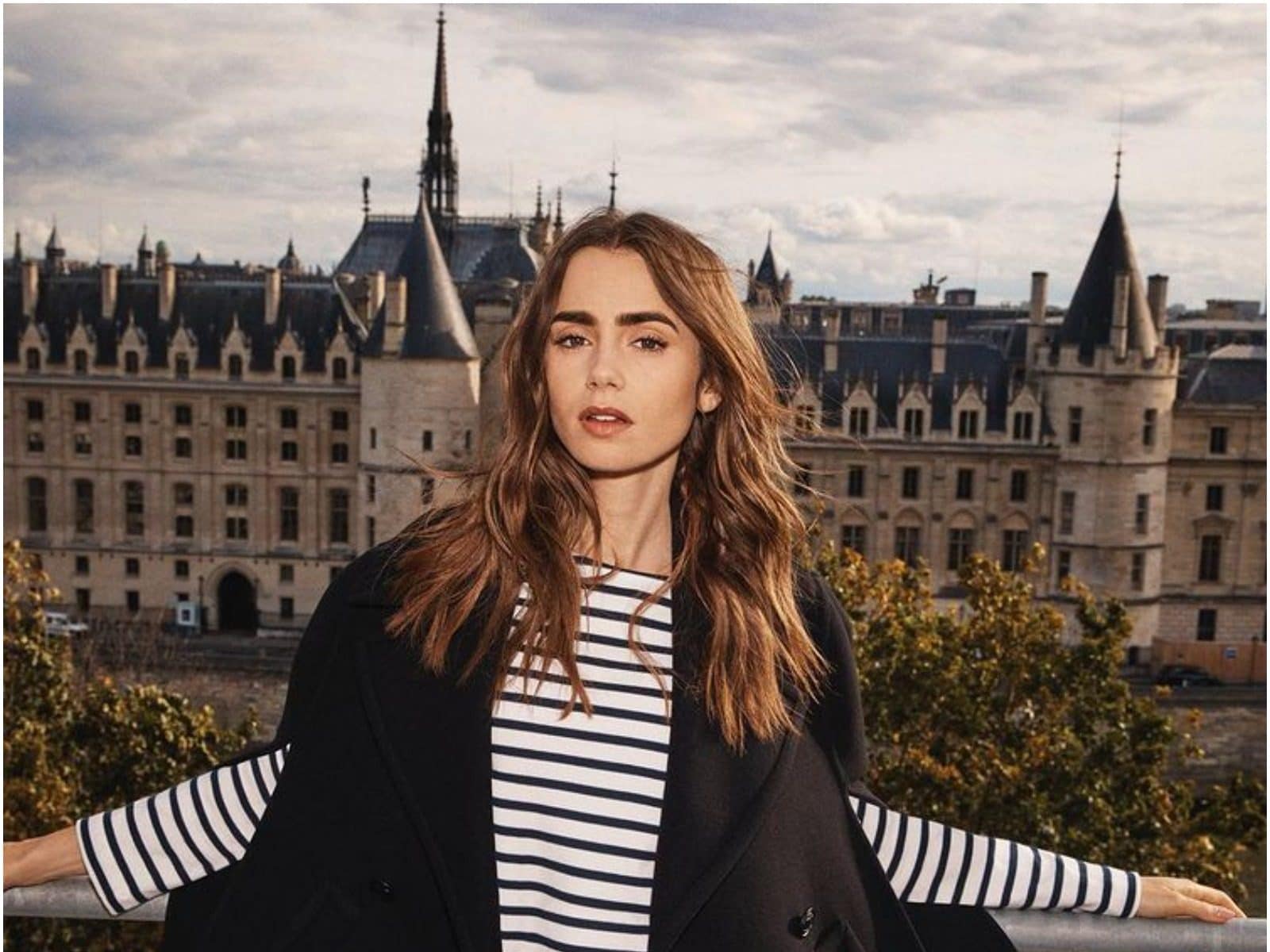 Lily Collins Emily In Paris Green Jacket