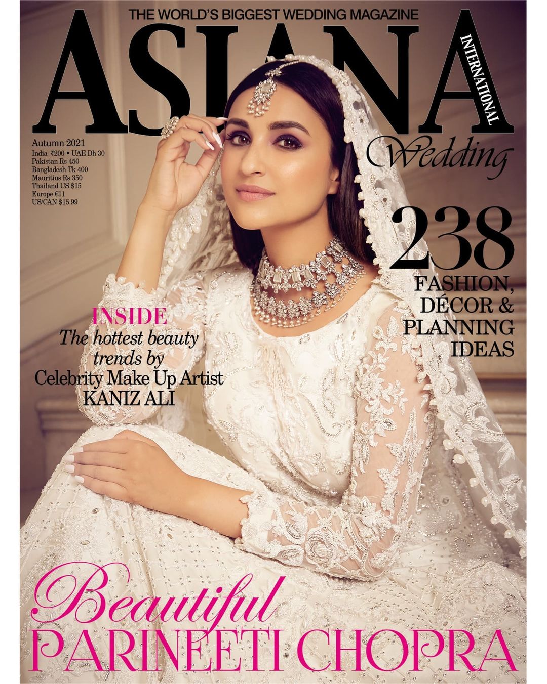 Parineeti Chopra looks graceful in the all-white look for Asiana Wedding.