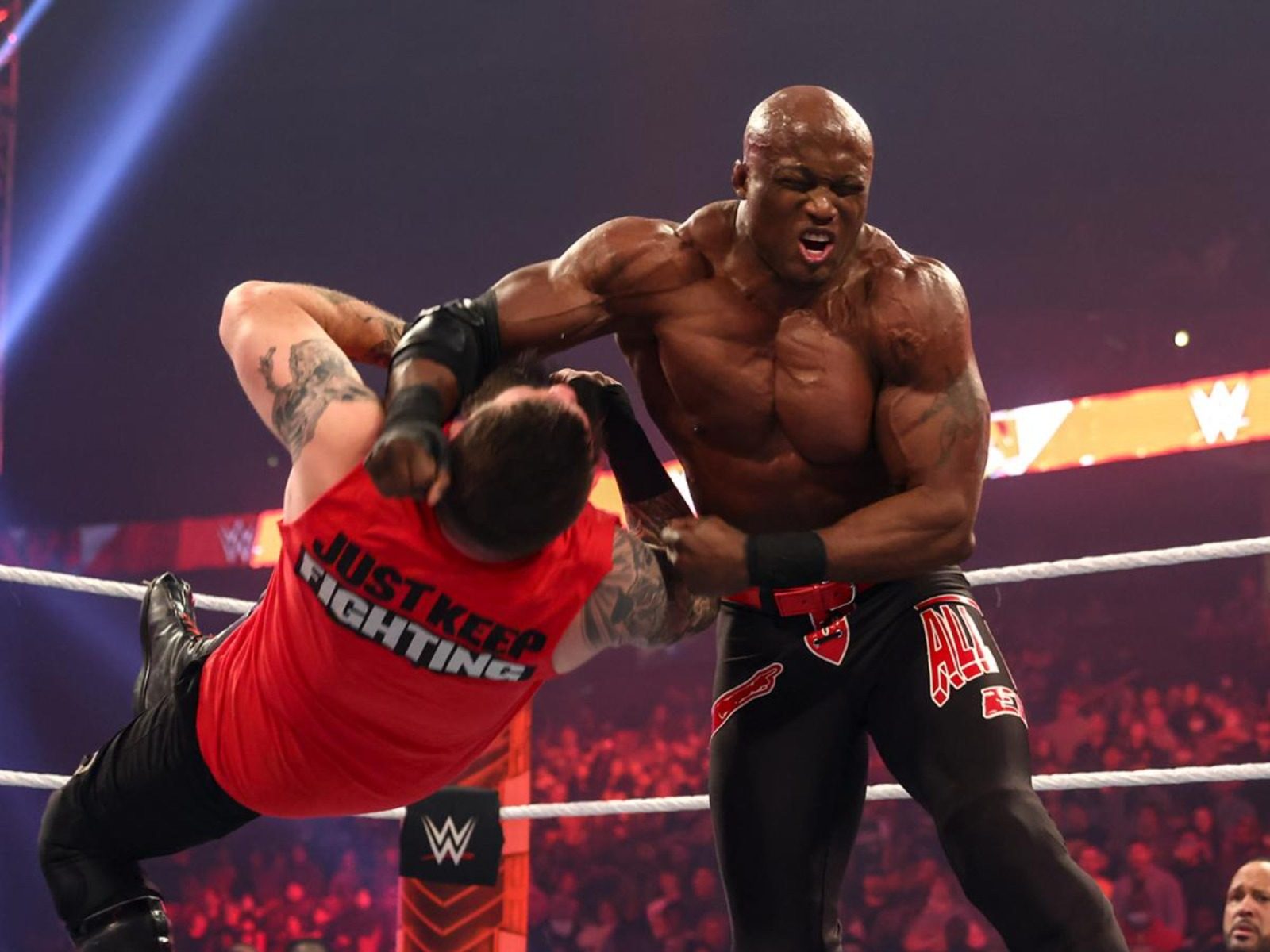 Video big vs. Seth vs Bobby Lashley. Garden Wrestling.