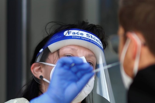 A person gets tested for Covid-19 at a clinic (Image: Reuters)