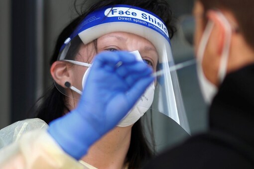 A person gets tested for Covid-19 at a clinic (Image: Reuters)