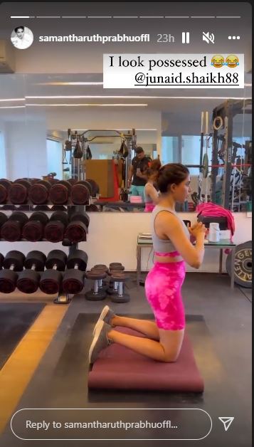 Prabhu Sex - Samantha Ruth Prabhu Jokes About Being 'Possessed' in Latest Workout Video  - News18