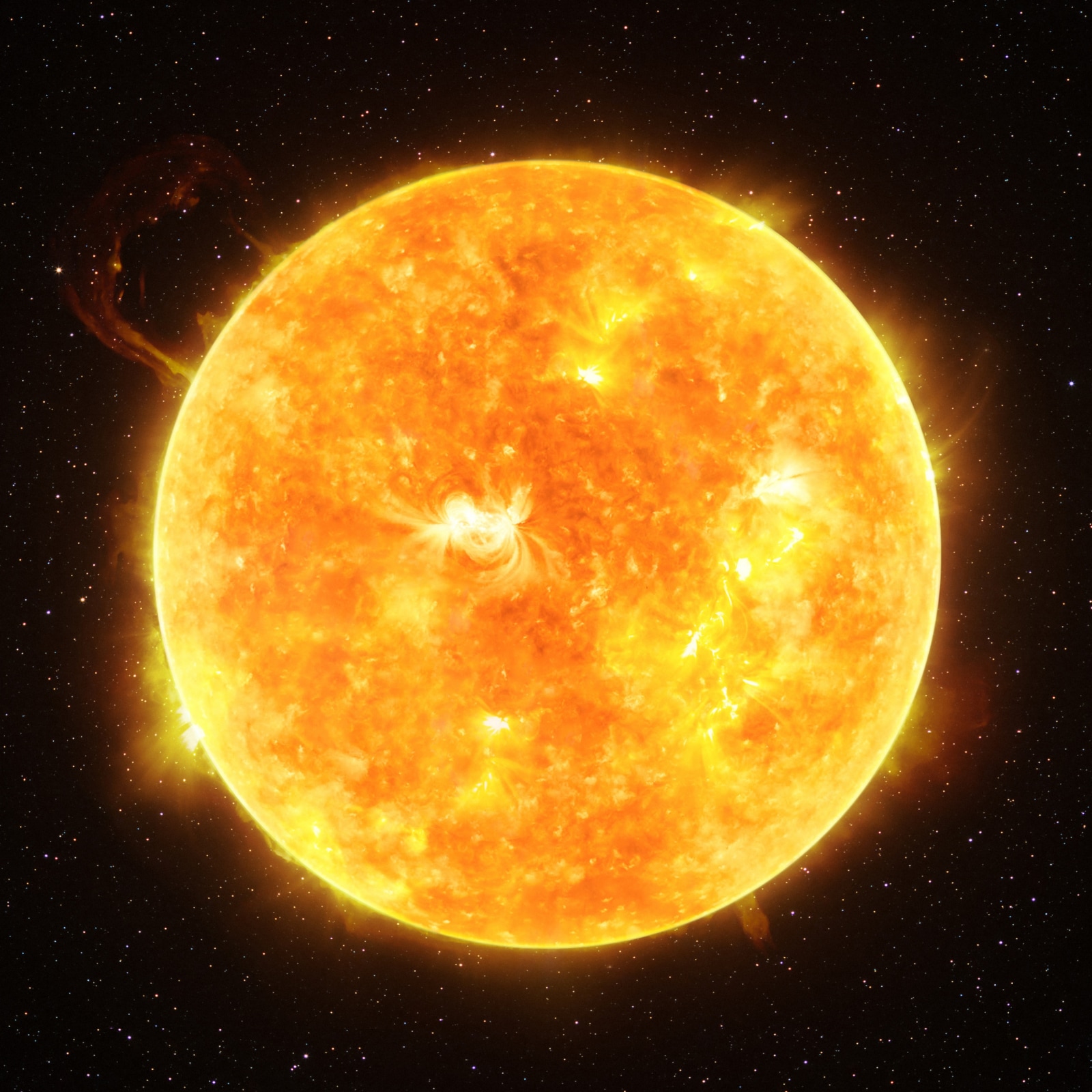 supergiant compared to sun