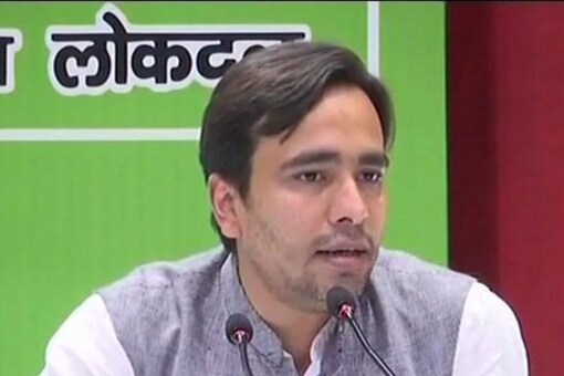 RLD chief Jayant Chaudhary attacked Yogi government for not appealing against Ashish Mishra's bail. (Image: ANI/Twitter)
