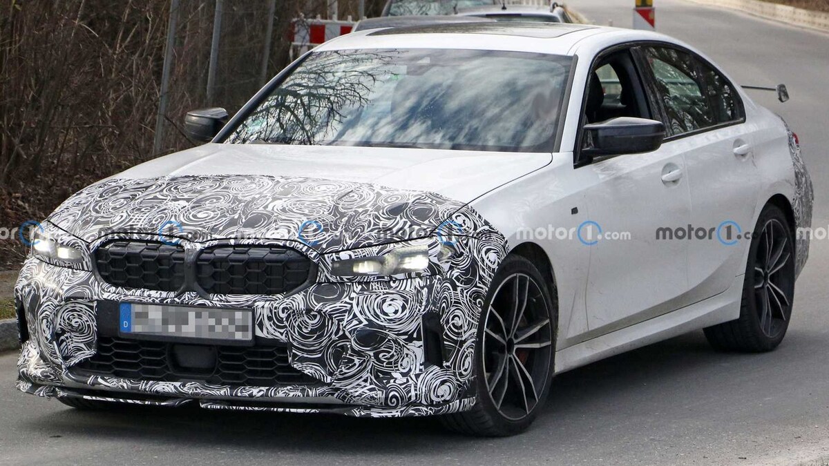 2023 BMW 3 Series Facelift Spied Testing with the M Performance Rear Wing -  News18