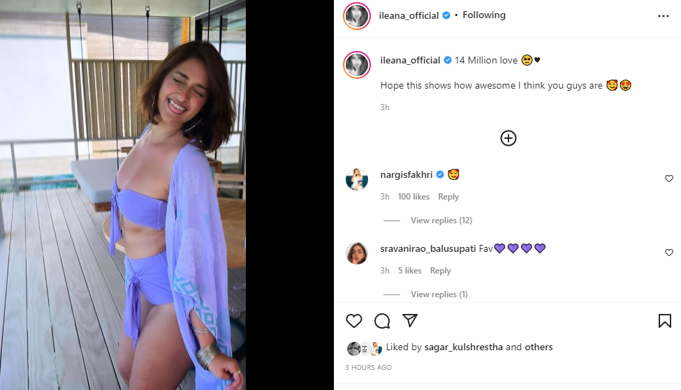 975px x 559px - Ileana D'Cruz Looks Her Sexiest Best In Purple Bikini, Her Bold Avatar Will  Leave You Stunned