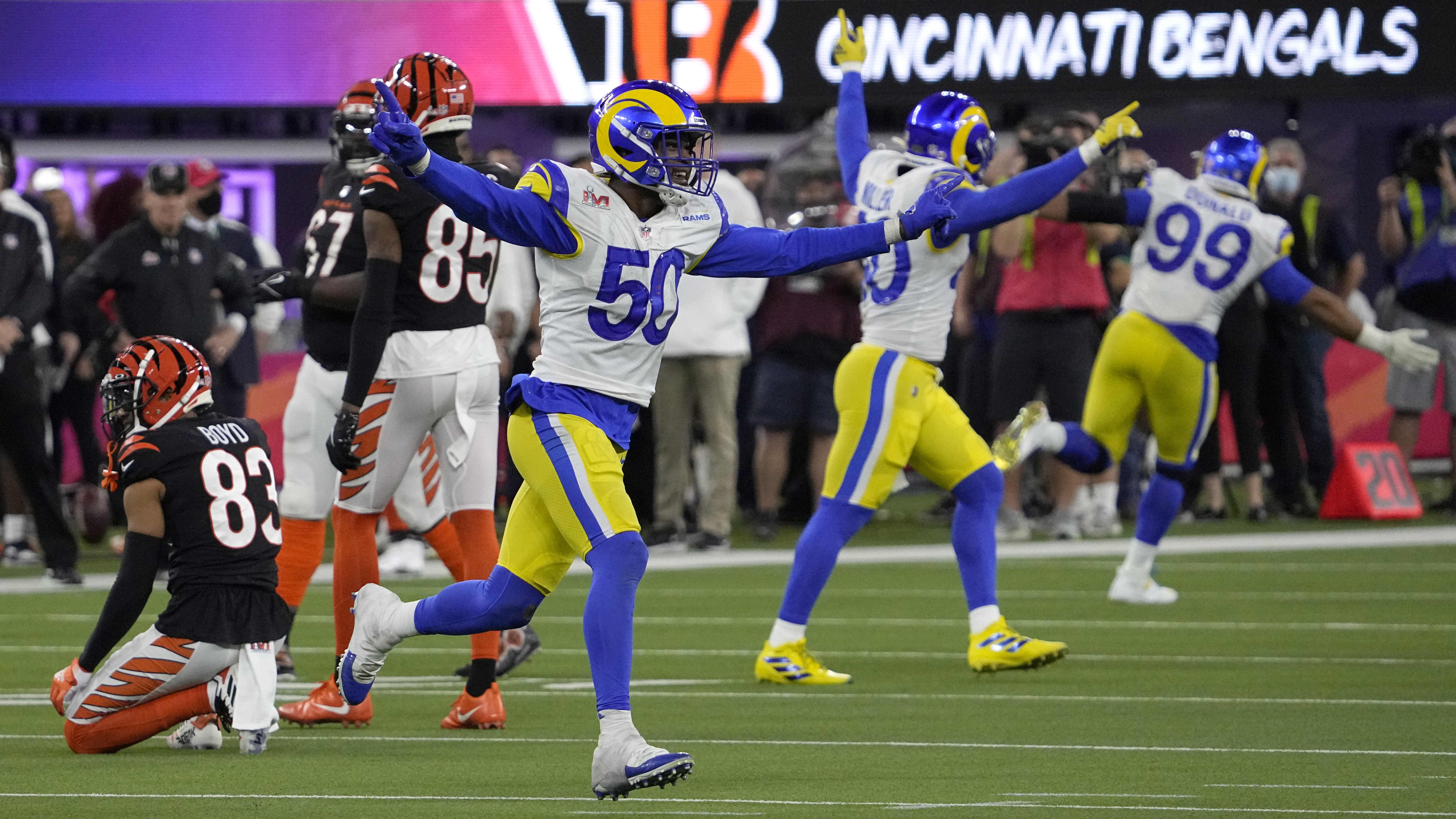 Rams win Super Bowl 56, beat Bengals 23-20, in Los Angeles - KESQ