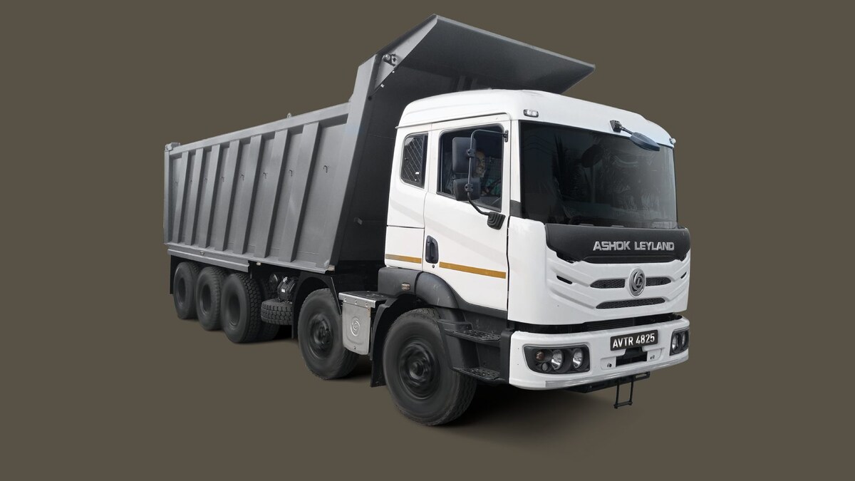 Ashok Leyland Unveils AVTR 4825 10x2 Tipper with Tandem Dummy Axle News18