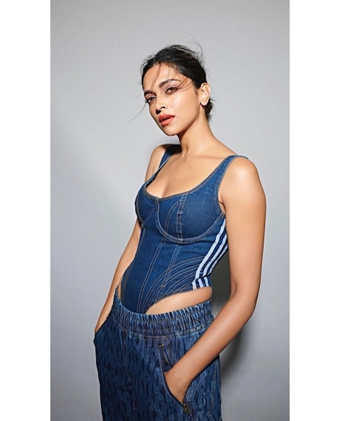 deepika padukone denim dress Deepika Padukone Makes Heads Turn In Denim Bodysuit, Check Out The Diva's  Hottest Denim Looks