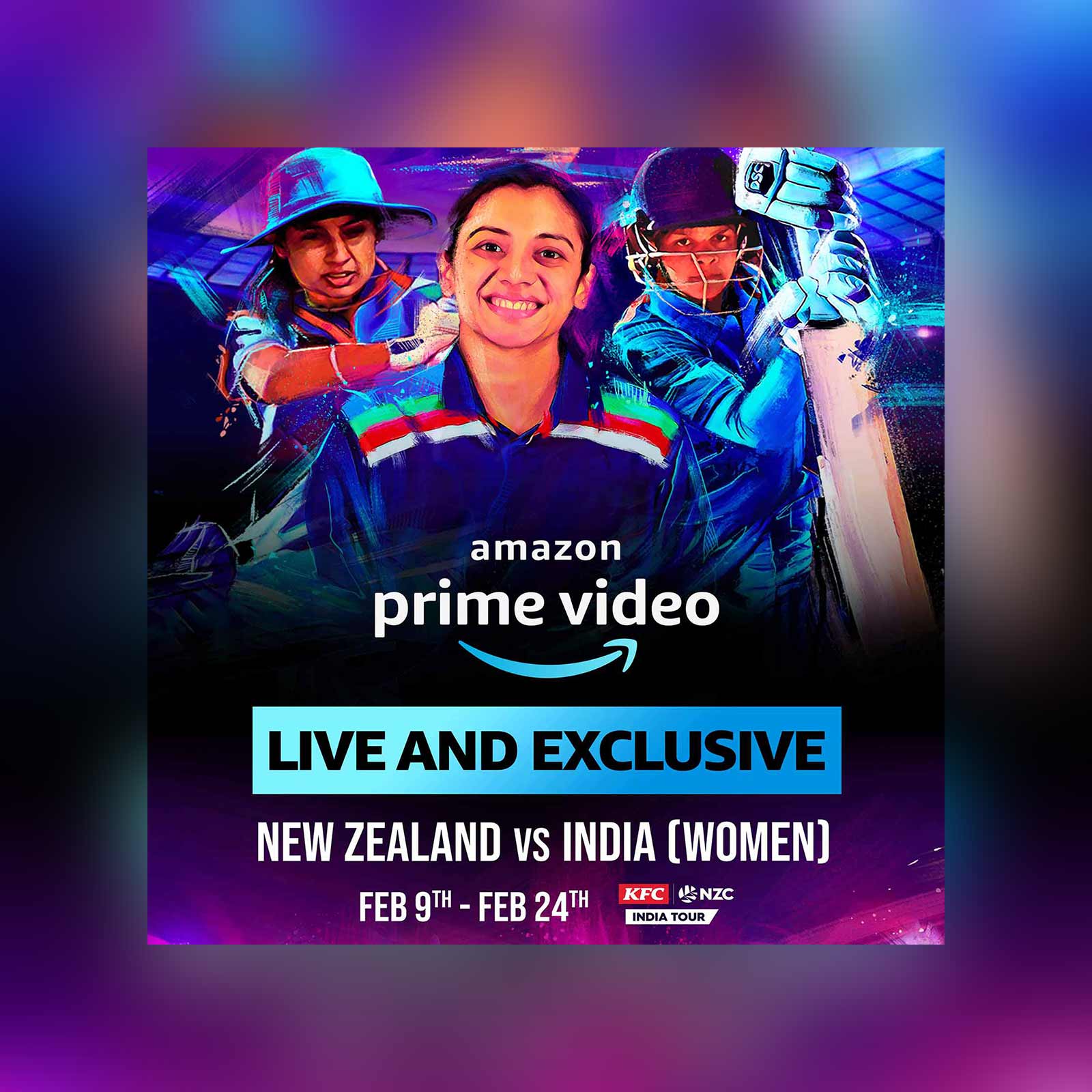 Watch the Indian Womens Cricket Team Take on New Zealand, Live and Exclusive on Amazon Prime Video