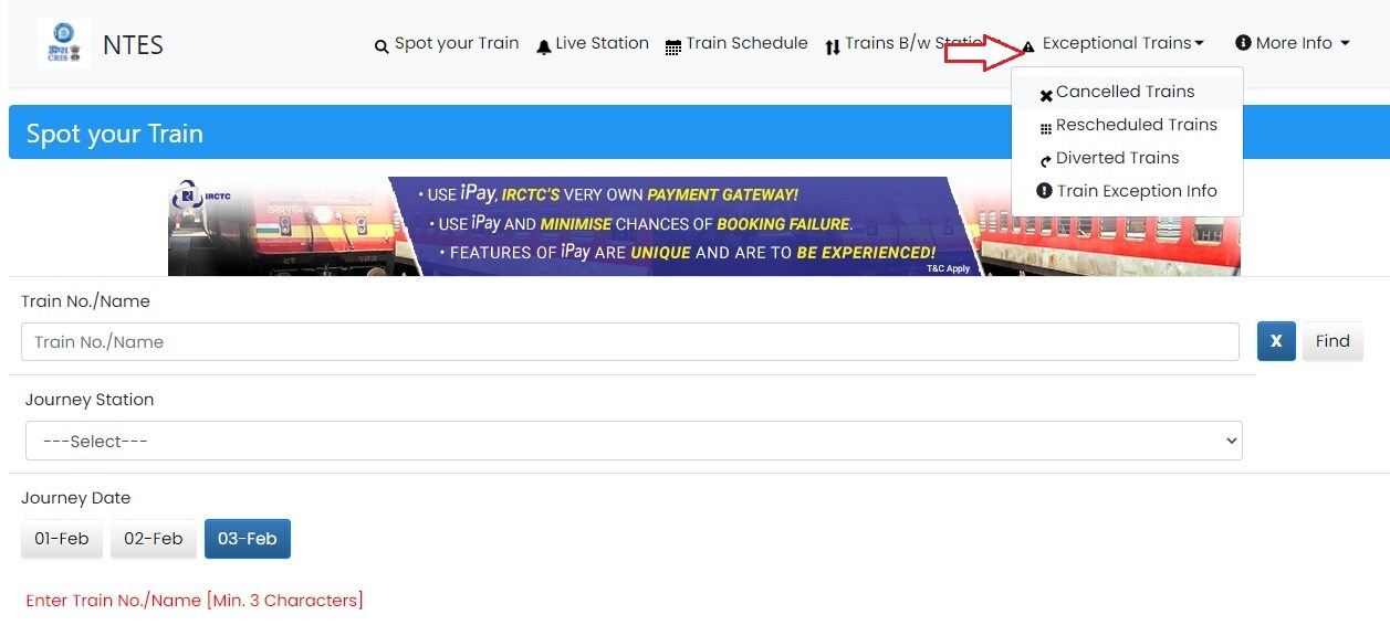 (Image: enquiry.indianrail.gov.in/mntes/)