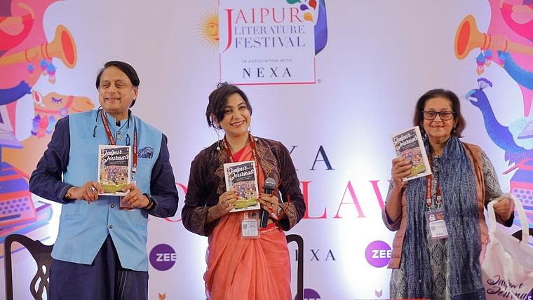 Shashi Tharoor launches Namita Gokhale's book.