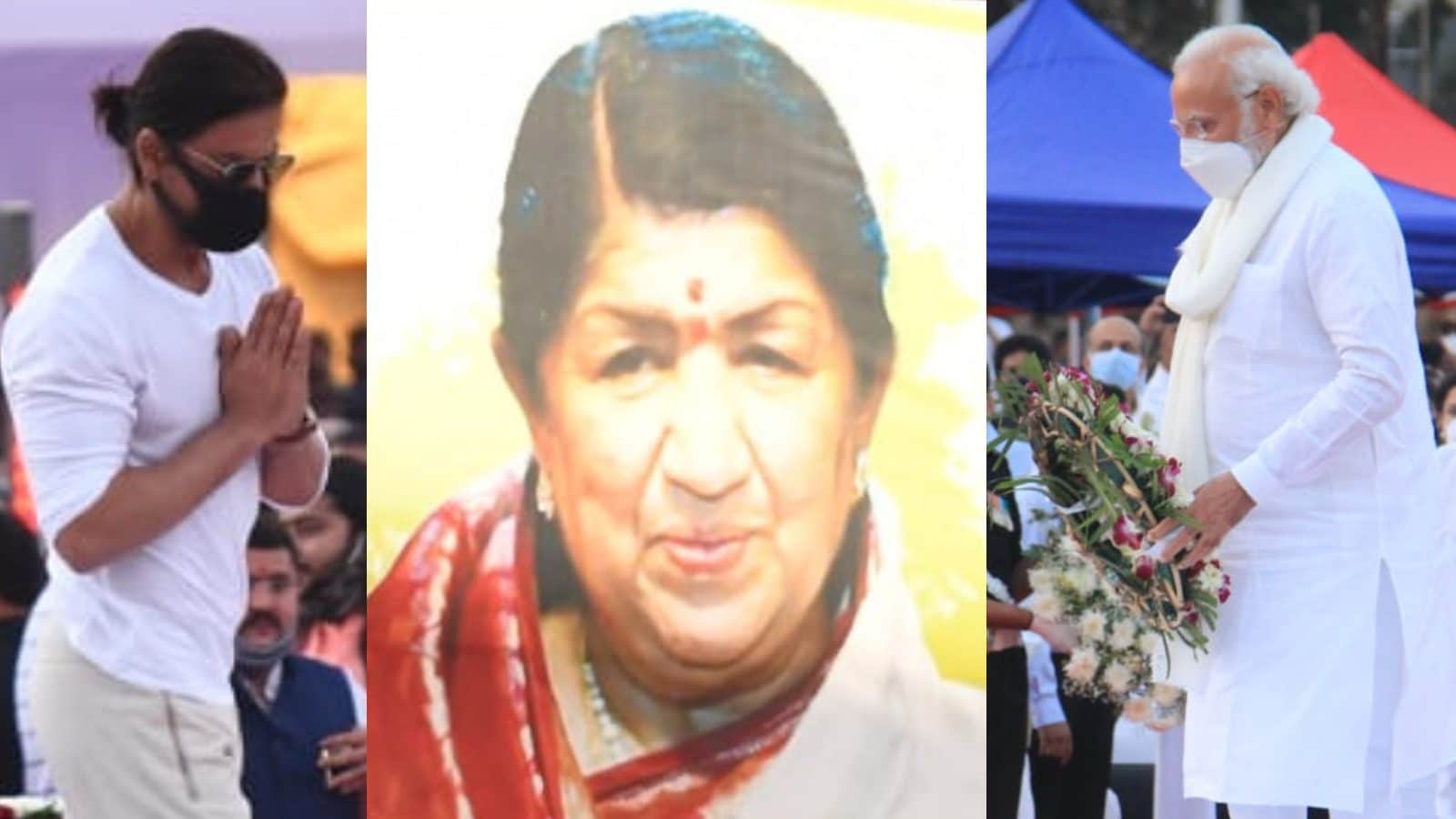 Lata Mangeshkar Passes Away At 92: India Mourns As Legendary Singer Laid to Rest With Full State Honours; PM Modi, Other Bigwigs Attend Funeral