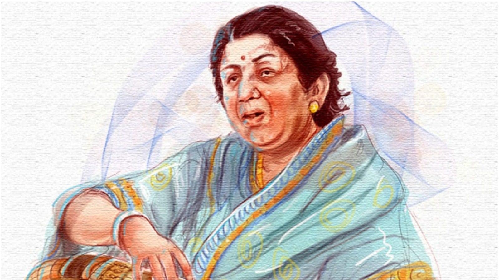how to draw face of singer Lata Mangeshkar | Pencil Drawing | ARTMAKERS -  YouTube