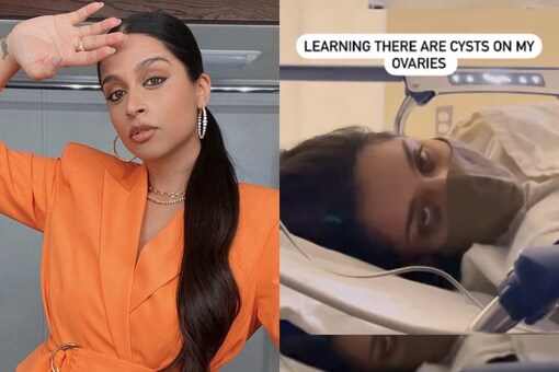 Lilly Singh shares a video of herself from a hospital bed.