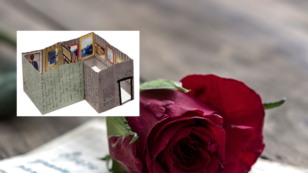 This Love Letter From 1913 Folded into a Mini Art Gallery Stands the