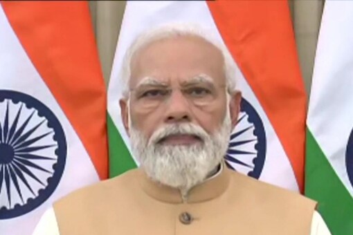Modi focused on law and order and the government measures to help farmers at the virtual Jan Chaupal. (PTI)