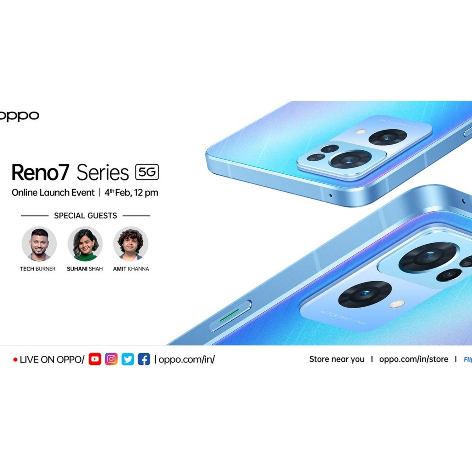 Oppo to launch Watch Free Along with Reno7 Series on February 4