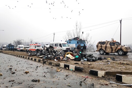 Forty CRPF jawans were killed in the Jaish-e-Mohammad suicide attack in Pulwama on February 14, 2019. (Reuters/File)