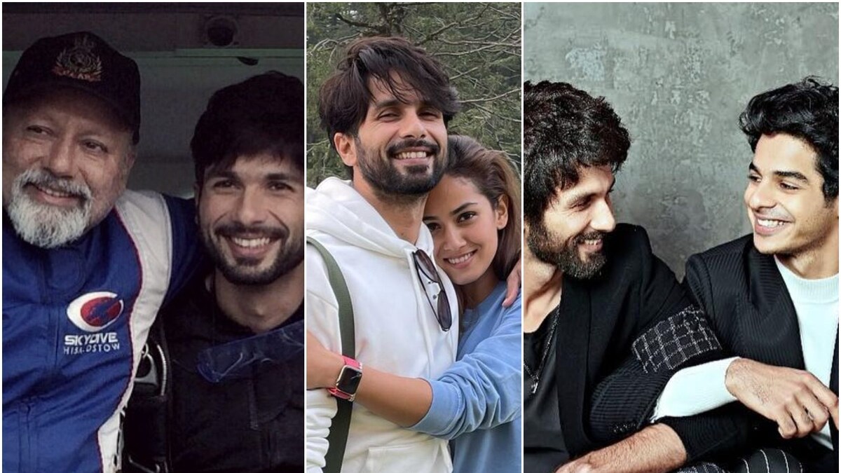 shahid kapoor mother and father photo