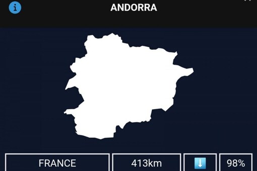 Worldle tests the player's knowledge about maps and geography. (Photo: @christieish on Twitter)