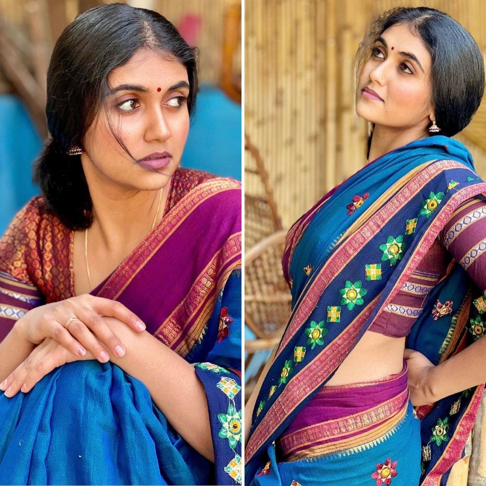 Rinku Rajguru Ke Sex - Rinku Rajguru Posts Photos in Blue Saree, Fans Compare Her To Smita Patil -  News18