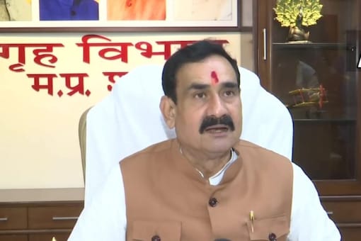 Madhya Pradesh home minister Narottam Mishra. (Credits:ANI)