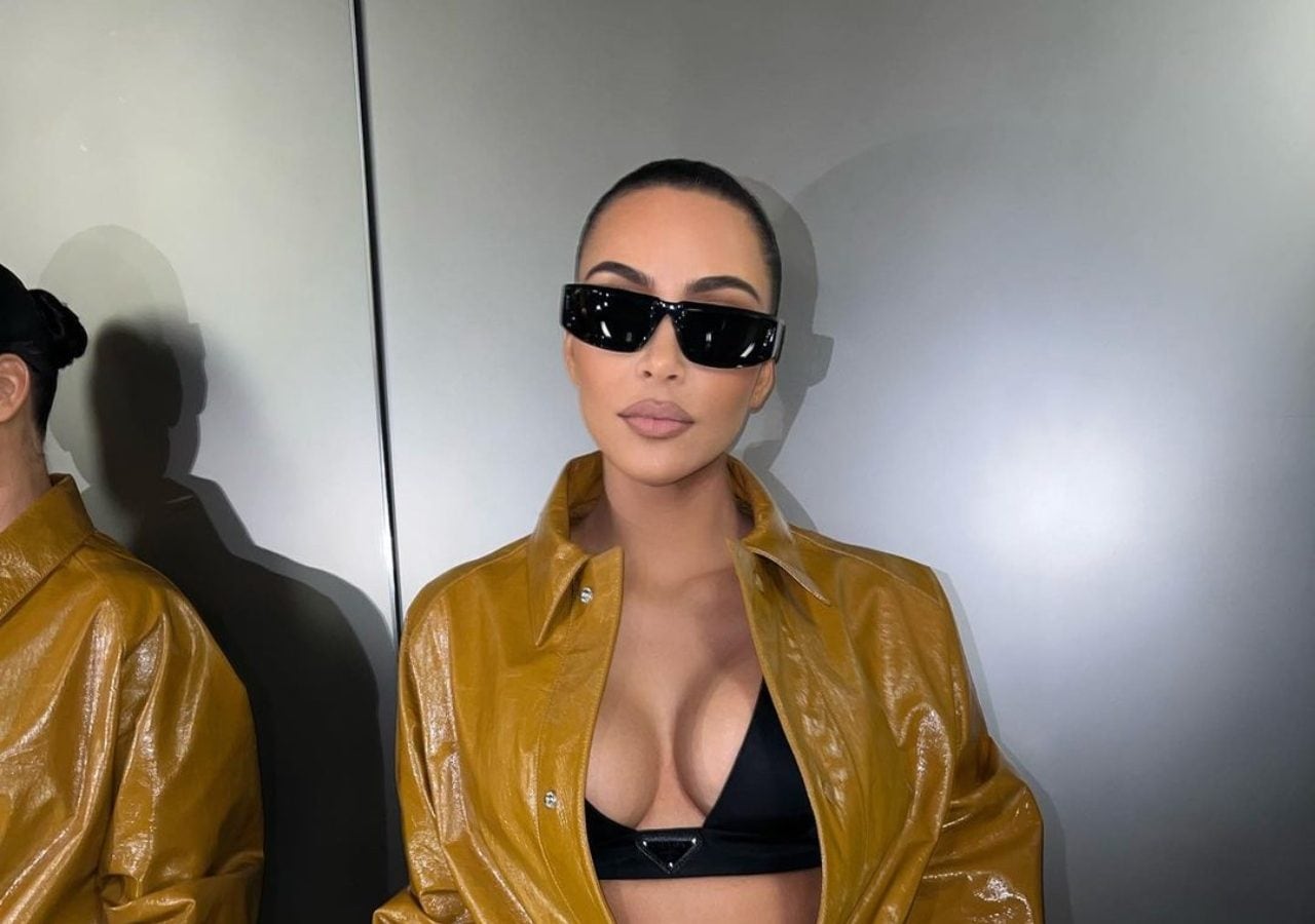 Kim Kardashian Aces Prada's Menswear Collection At Milan Fashion Week