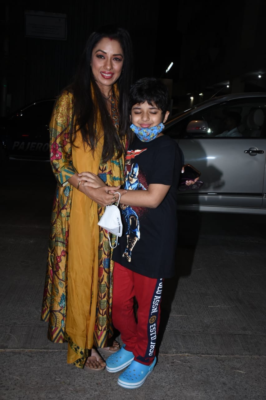 Anupama Aka Rupali Ganguly Snapped With Her Son Rudransh, Their ...
