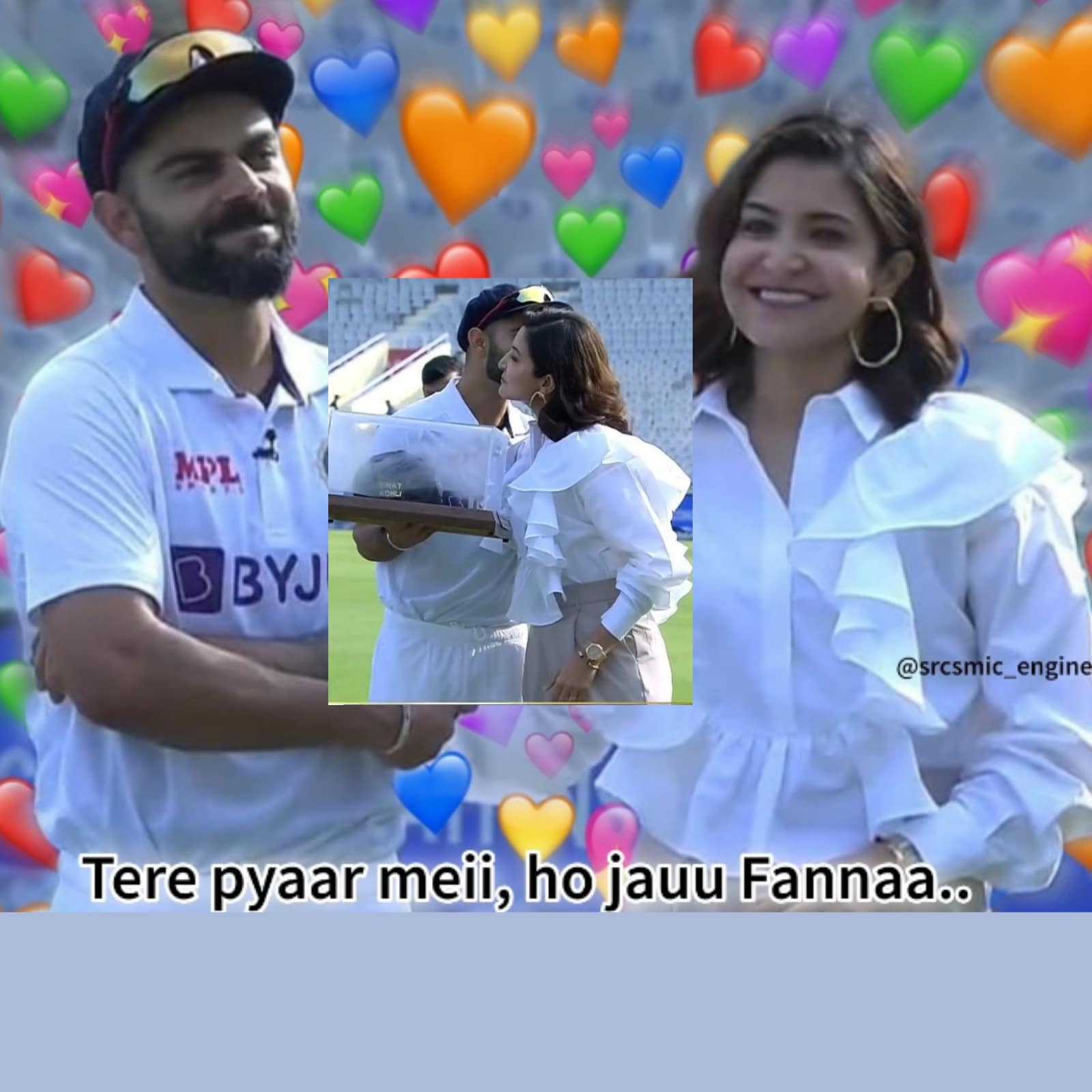 King and Queen Anushka Sharma Joined Virat Kohli on His 100th Test and Everyone Fell in Love image