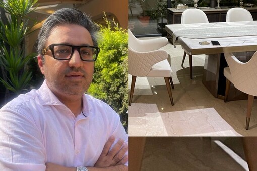 Shark Tank India's Ashneer Grover shares a pic of his dining table on social media.