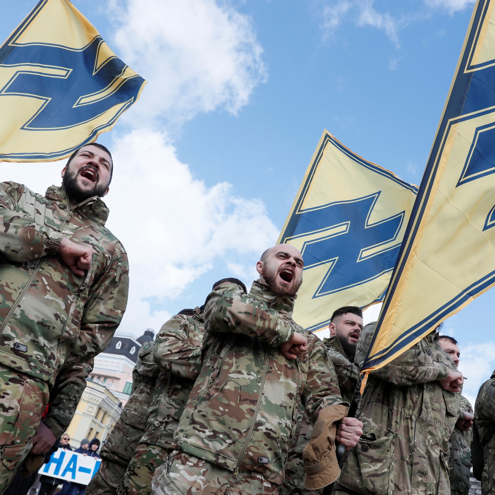 Azov Battalion Accused Of Committing Inhuman Crimes Against Ukrainians  Theyre Supposed To Protect | World News - News18